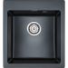 Мойка кухонная Paulmark кварцевая ZEMAR PM104651-BLM черный металлик 460х510 мм