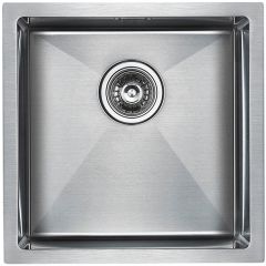 Мойка кухонная Paulmark нержавеющая сталь AISI304 ALLER PM904444-BS брашированная 440х440 мм