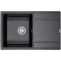 Мойка кухонная Paulmark кварцевая FLUGEN PM217850-BL черный 780х500 мм