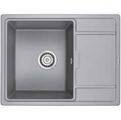 Мойка кухонная Paulmark кварцевая WEIMAR PM216550-GRM серый металлик