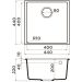 Мойка кухонная квадратная Omoikiri Bosen 44-U-PL Платина (4997007)