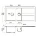 Мойка кухонная прямоугольная Omoikiri Kitagawa 100-2-GR leningrad grey (4993804)