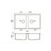Мойка кухонная прямоугольная Omoikiri Kitagawa 83-2-U-GB графит (4993811)