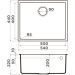 Мойка кухонная прямоугольная Omoikiri Bosen 54-U-GR leningrad grey (4993539)