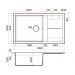 Мойка кухонная прямоугольная Omoikiri Sumi 86A-WG wind green (4997107)