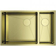 Мойка кухонная прямоугольная Omoikiri Taki 69-2-U/IF-LG-L Side светлое золото (4997051)