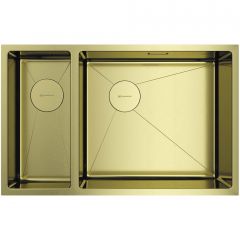 Мойка кухонная прямоугольная Omoikiri Taki 69-2-U/IF-LG-R Side светлое золото (4993184)