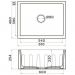 Мойка кухонная квадратная Omoikiri Mikura 61-SB (4997071)