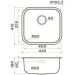 Мойка кухонная квадратная Omoikiri Omi 44-U/I-LG (4993268)