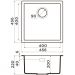 Мойка кухонная квадратная Omoikiri Yamakawa 45T-U/I-CH (4993426)