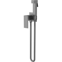 Гигиенический душ Vincea VHFW-102GM из латуни, со смесителем, вороненая сталь