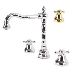 Смеситель для раковин Cezares (Цезарис) Golf золото (GOLF-BLS2-03/24)