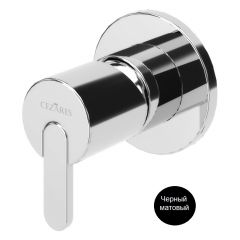 Смеситель для душа Cezares (Цезарис) Leaf черный матовый (LEAF-DIM-NOP)