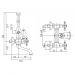 Смеситель на борт ванны Cezares (Цезарис) Nostalgia хром, ручка ручного душа белая (NOSTALGIA-PBV-01-Bi)