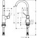 Смеситель для кухонных моек Hansgrohe Talis хром (32082000)