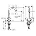 Смеситель для кухни Hansgrohe Logis хром 71280000