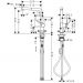 Смеситель для кухни Hansgrohe (Хансгрое) Talis M54 с выдвижным изливом, 1jet 72808670, черный матовый