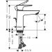 Смеситель для раковины Hansgrohe Talis E со сливным гарнитуром 71710340, черный матовый