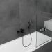Смеситель для ванн, для душа Hansgrohe Vernis Shape черный (71450670)