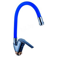 Смеситель сборный для кухни с гибким изливом Potato (Потато) Синий (P58278-12)