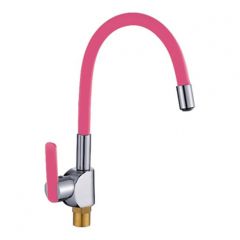 Смеситель сборный для кухни с гибким изливом Potato (Потато) Розовый (P59278-12)