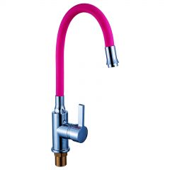 Смеситель сборный для кухни с гибким изливом Potato (Потато) Розовый (P58281-13)