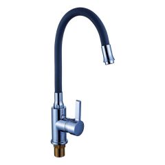 Смеситель для кухни с гибким изливом сборный Potato (Потато) P58281-6 хром/черный