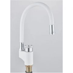Смеситель сборный для кухни с гибким изливом Potato (Потато) P58388х7 белый