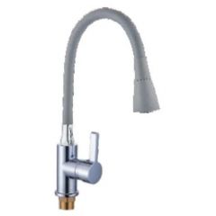 Смеситель сборный для кухни с гибким изливом Potato (Потато) P59281х19 хром/серый