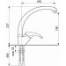 Смеситель для кухни Ulgran UQ-007-01, жасмин