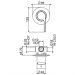 Смеситель для душа встраиваемый Webert DoReMi DR880101345, никель