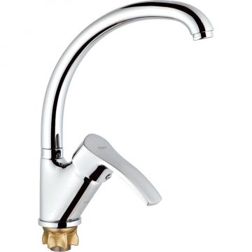 Смеситель для кухни Glauf (Глауф) 9G4 с поворотным изливом Хром (9G4-A279)