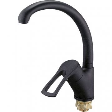 Смеситель для кухни Glauf (Глауф) 9G4 с поворотным изливом Черный (9G4-A181KB)