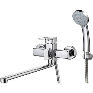 Смеситель для ванны Glauf (Глауф) GOR с поворотным изливом Хром (GOR7-A058)