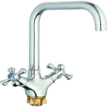 Смеситель для кухни Glauf (Глауф) QML с поворотным изливом Хром (QML4-C827)