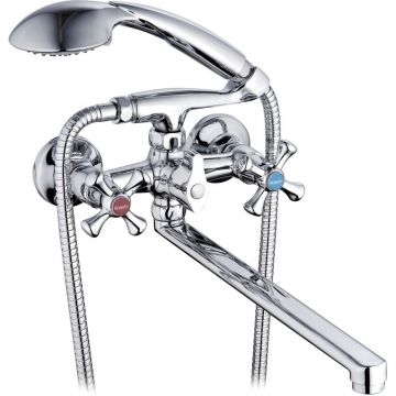 Смеситель для ванны Glauf (Глауф) QSL с поворотным изливом Хром (QSL7-A827)