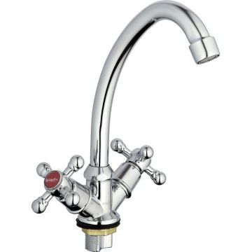 Смеситель для кухни Glauf (Глауф) JMX с поворотным изливом Хром (JMX4-A605)