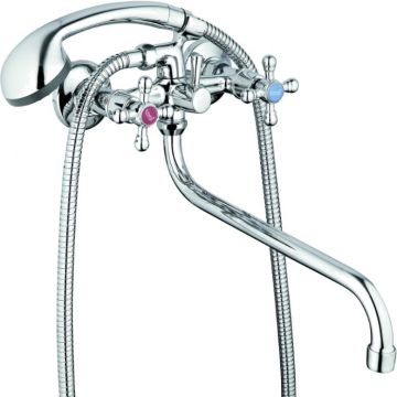 Смеситель для ванны Glauf (Глауф) JMX с поворотным изливом Хром (JMX7-A605)