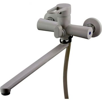 Смеситель для ванны Glauf (Глауф) Nud с поворотным изливом Белый (NUD7-A045YW)