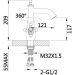 Смеситель Ganzer Konstantin для раковины хром GZ 09013