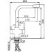 Смеситель для кухни под фильтр Frap F4352-22 серый