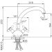Смеситель для кухни Frap F42731-B хром