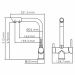 Смеситель Wasserkraft для кухни под фильтр черный (A8367)