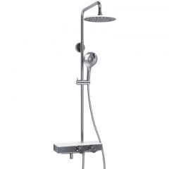 Душевой комплект с термостатическим смесителем Wasserkraft (Васеркрафт) Aller A113.067.101.CH Thermo хром