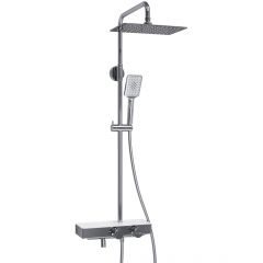 Душевой комплект с термостатическим смесителем Wasserkraft (Васеркрафт) Aller A113.069.126.CH Thermo хром