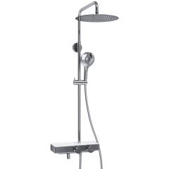 Душевой комплект с термостатическим смесителем Wasserkraft (Васеркрафт) Aller A113.116.101.CH Thermo хром