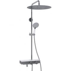 Душевой комплект с термостатическим смесителем Wasserkraft (Васеркрафт) Aller A113.117.058.CH Thermo хром