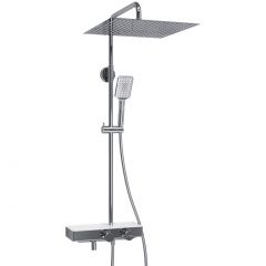 Душевой комплект с термостатическим смесителем Wasserkraft (Васеркрафт) Aller A113.119.126.CH Thermo хром