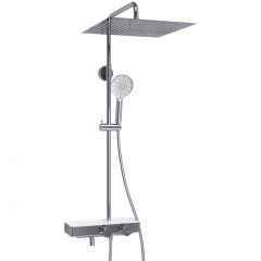 Душевой комплект с термостатическим смесителем Wasserkraft (Васеркрафт) Aller A113.119.127.CH Thermo хром