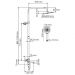 Душевой комплект с термостатическим смесителем Wasserkraft A199.118.065.087.CH Thermo хром
